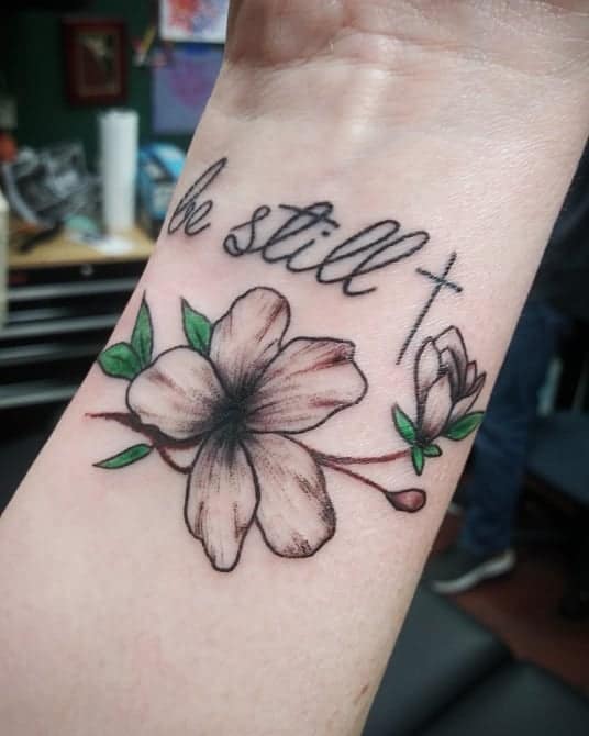 Small Dogwood Flower Tattoo yankeedoodlezart