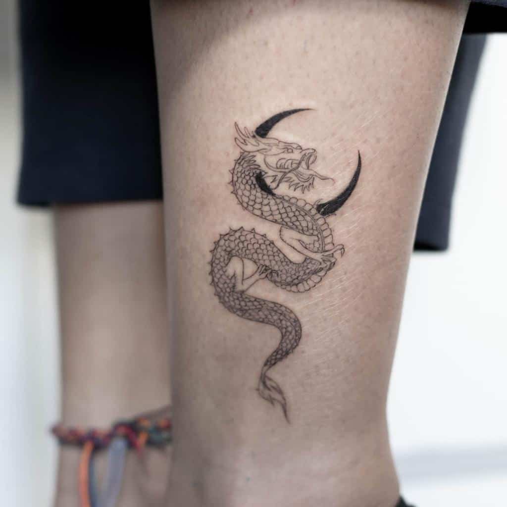 Small Dragon Tattoos for Women darkline_tattoo91
