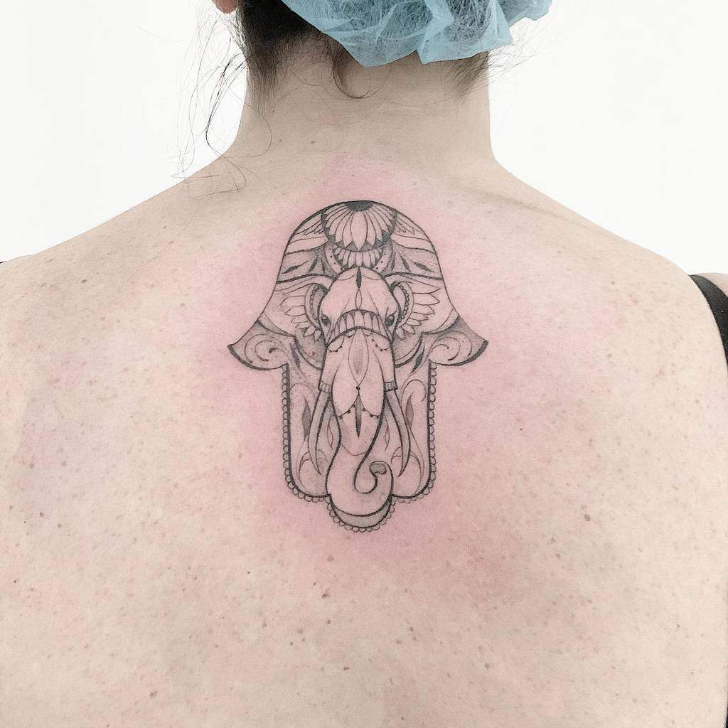 Small Elephant Back Tattoo Daniela Giorgione Tattoo