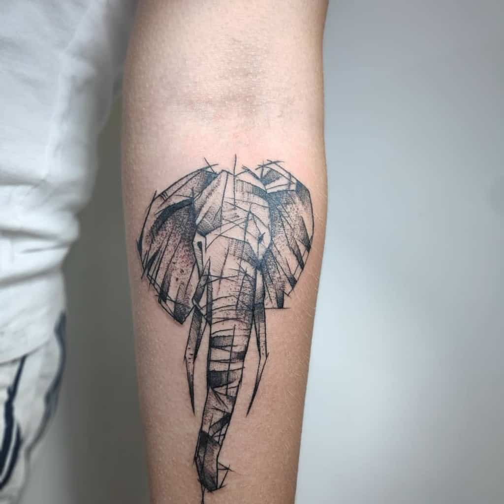 Small Elephant Forearm Tattoo 2 Dewatattooandbodypiercing