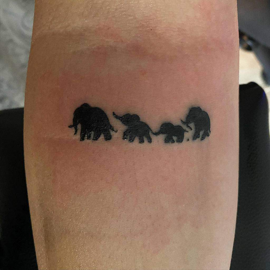 Small Elephant Forearm Tattoo Spookytats
