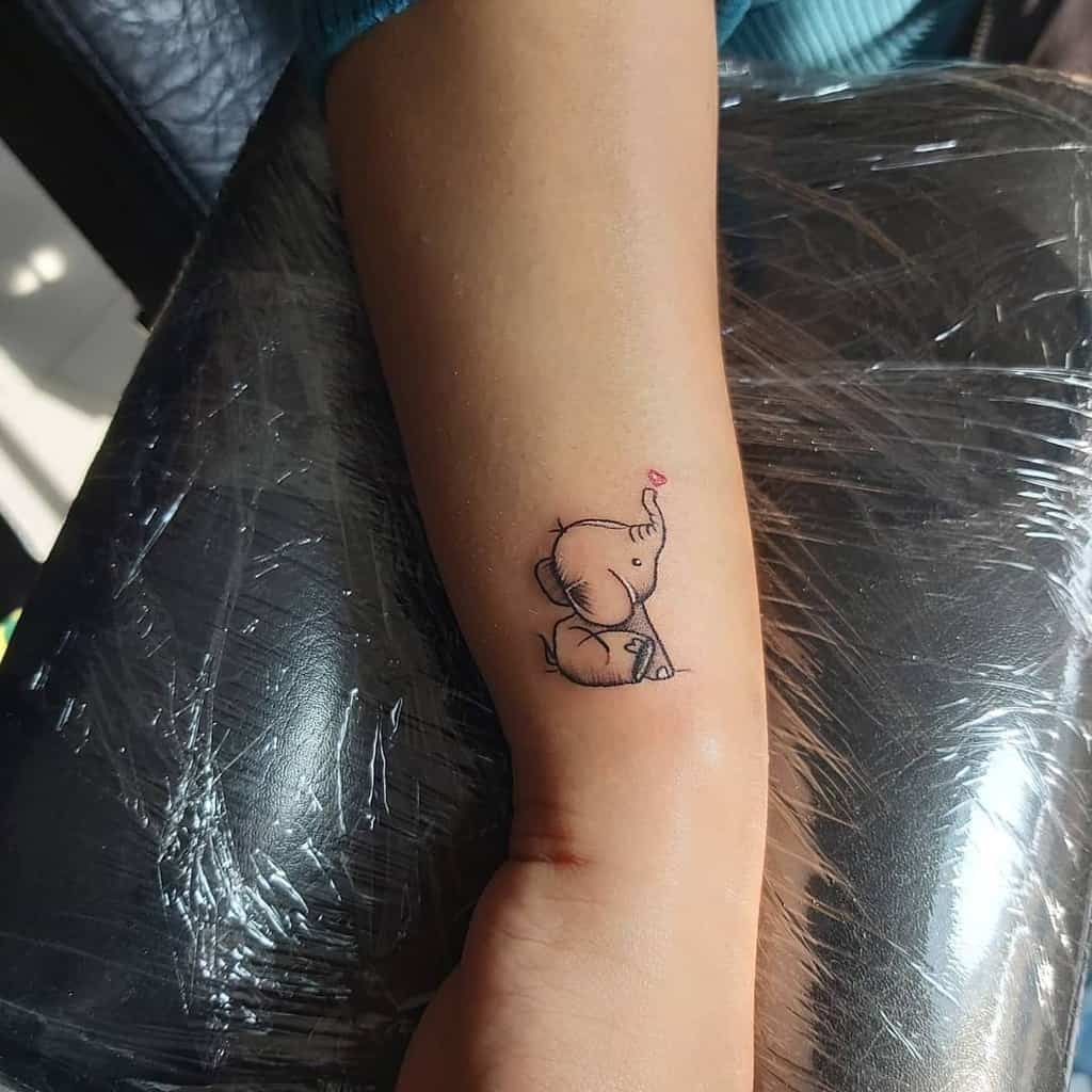 Small Elephant Wrist Tattoo Radicalrootstattoos