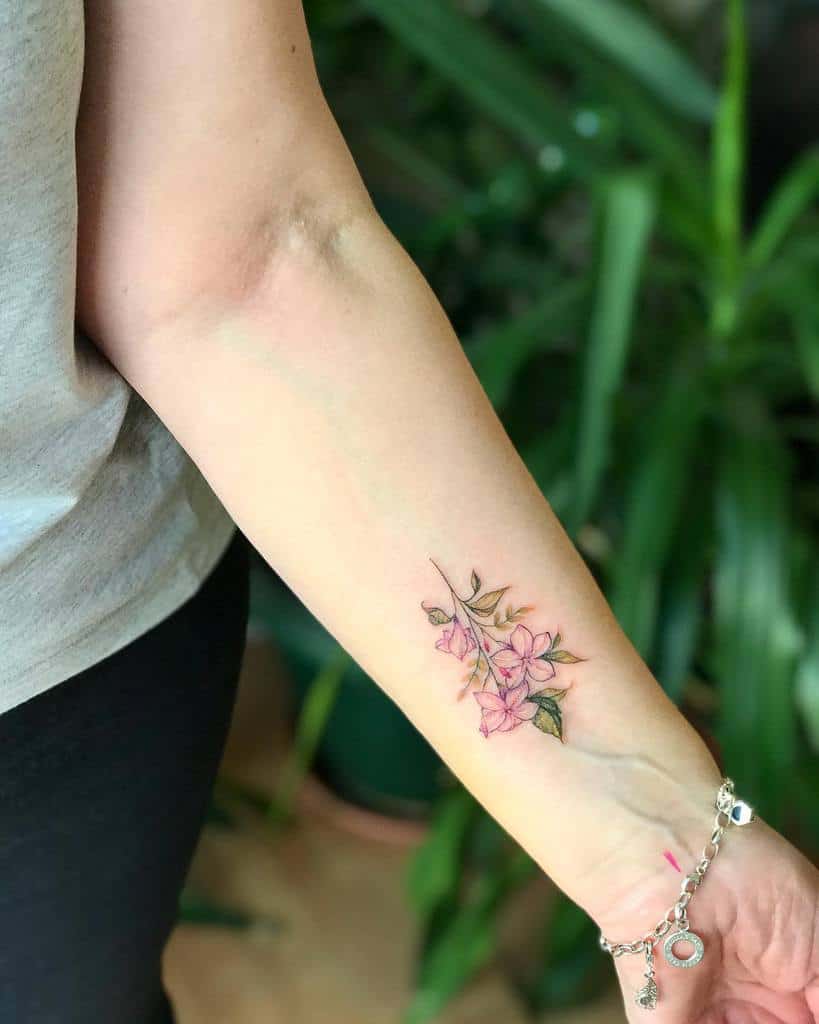 Small Flower Wrist Tattoos Ashleytysontattoo