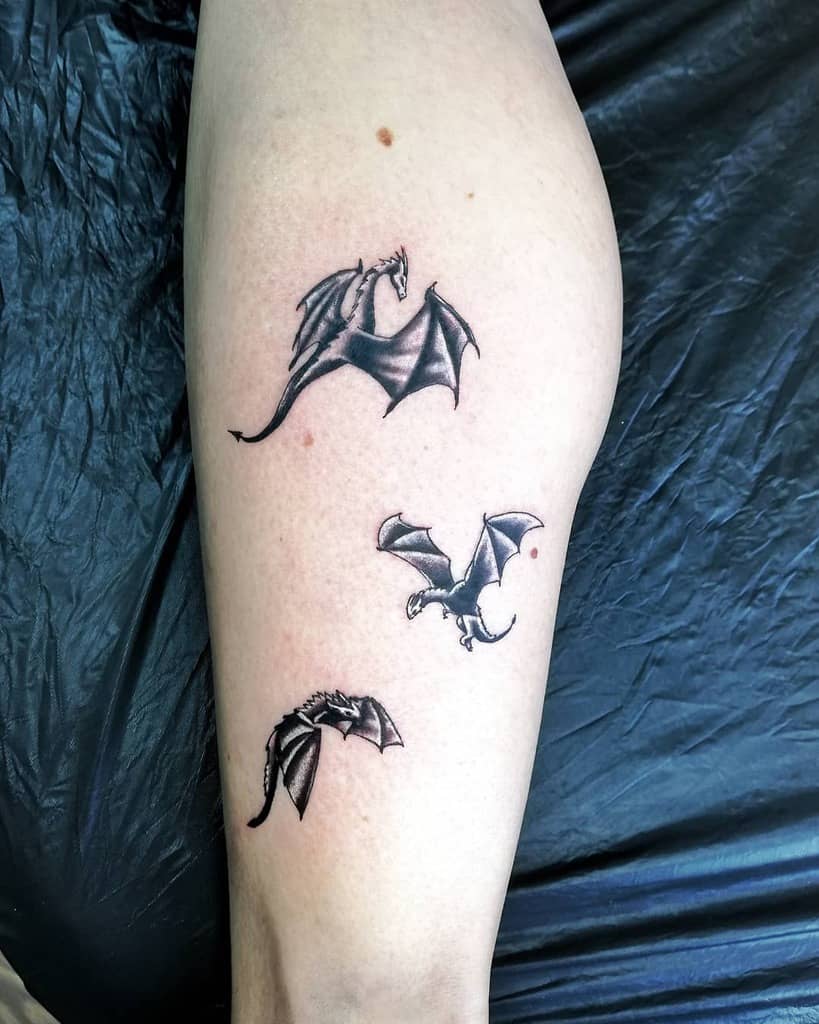 Small Game of Thrones Dragon Tattoo tackerracker