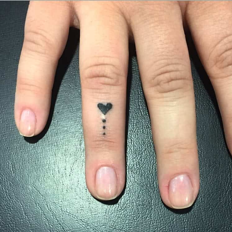 Small Heart Hand Finger Tattoos Lisbeth Tattooartist