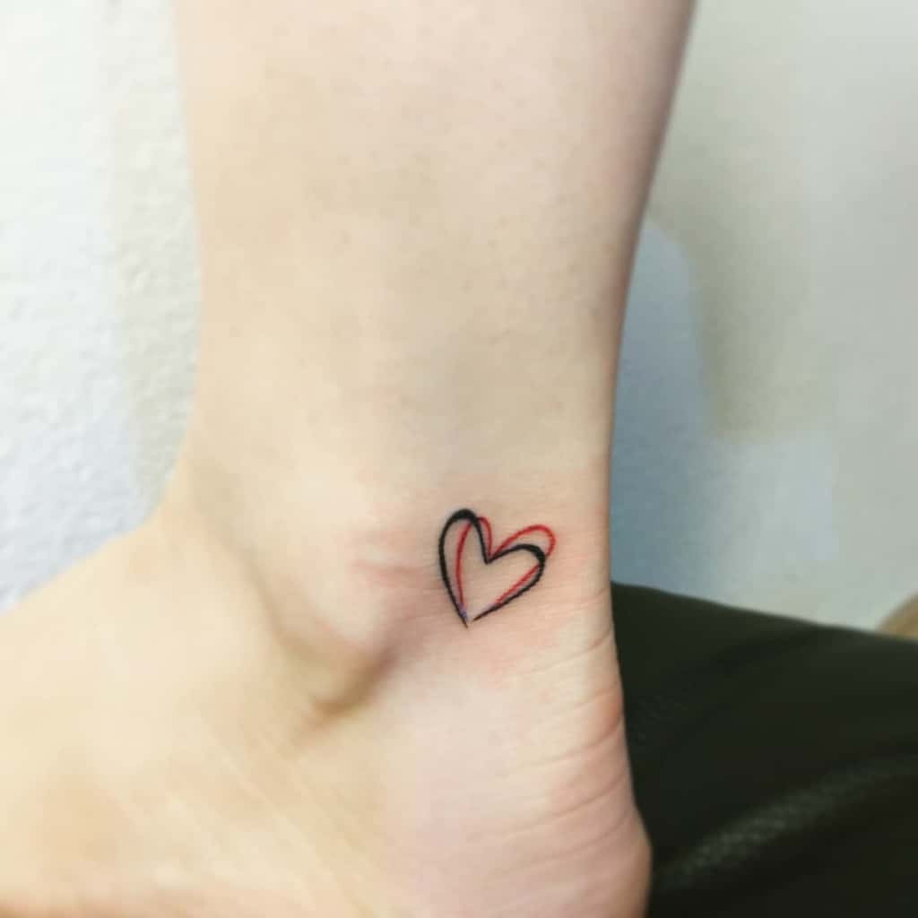 Small Heart Outline Tattoos 2 Anarpinky
