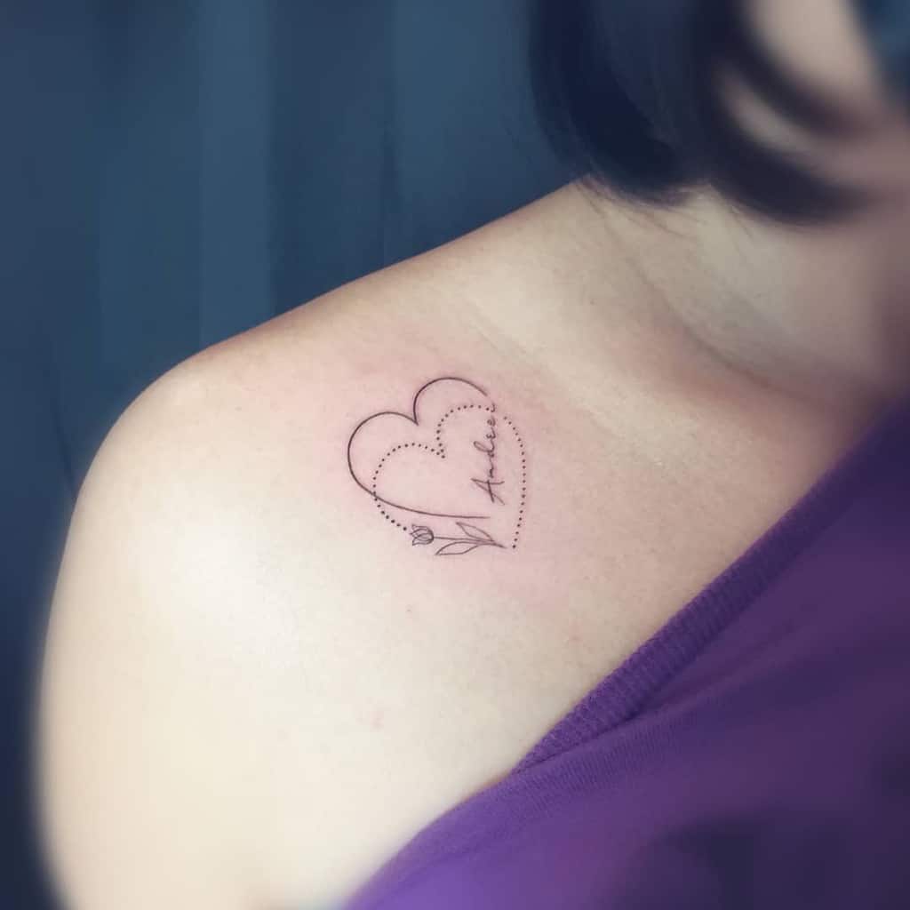 Small Heart Shoulder Tattoos Jiek Wonder