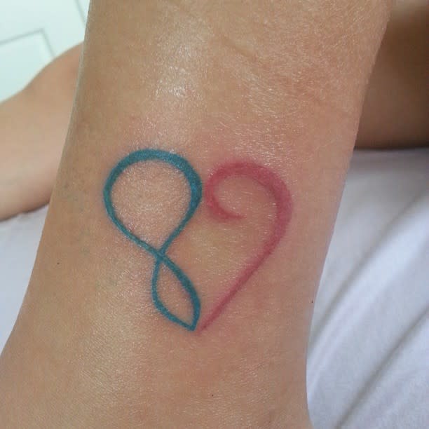 Small Infinity Heart Tattoo saint_dat_aint