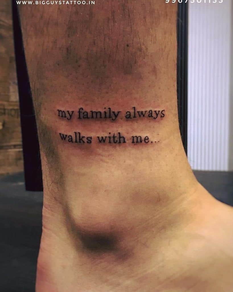 Small Meaningful Ankle Foot Tattoos Bigguystattoo