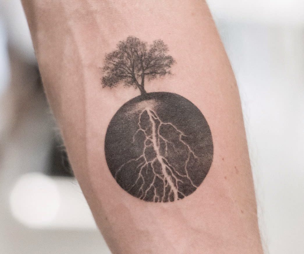 This is lovely  but I was thinking incorporating stars or something for  the memorial markersbaobab tree  Tree tattoo back Tree tattoo Dream  tattoos