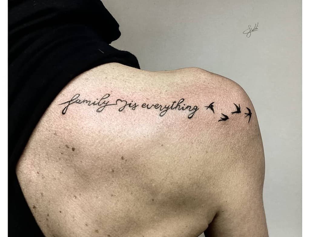 Small Meaningful Shoulder Tattoos Calli Tattoo