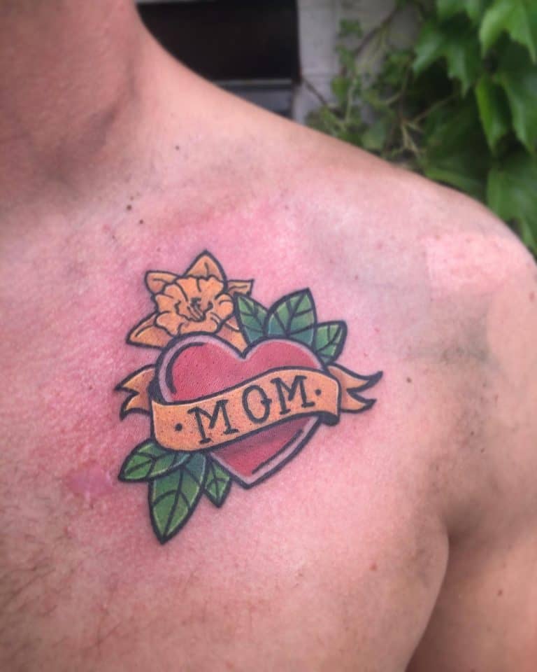 Amazing Mom Heart Tattoo Ideas   Small Mom Heart Tattoo Koolaidtattoo 768x960 