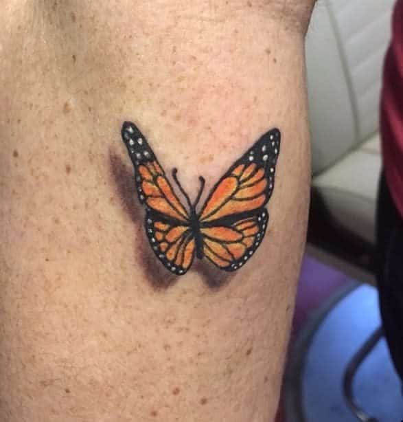 Small Monarch Butterfly Tattoo ironiketattoos