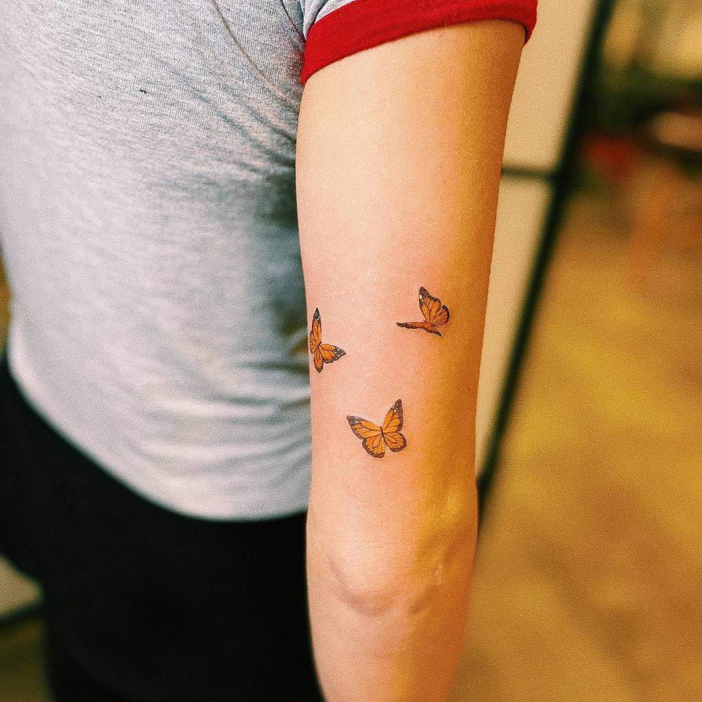 Small Monarch Butterfly Tattoo merpied