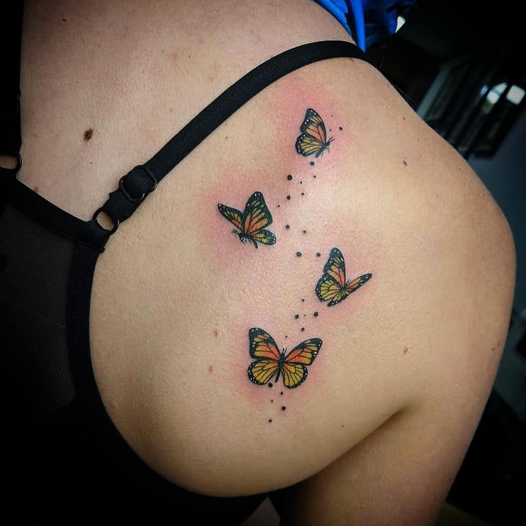 Small Monarch Butterfly Tattoo parisjoelletattoos