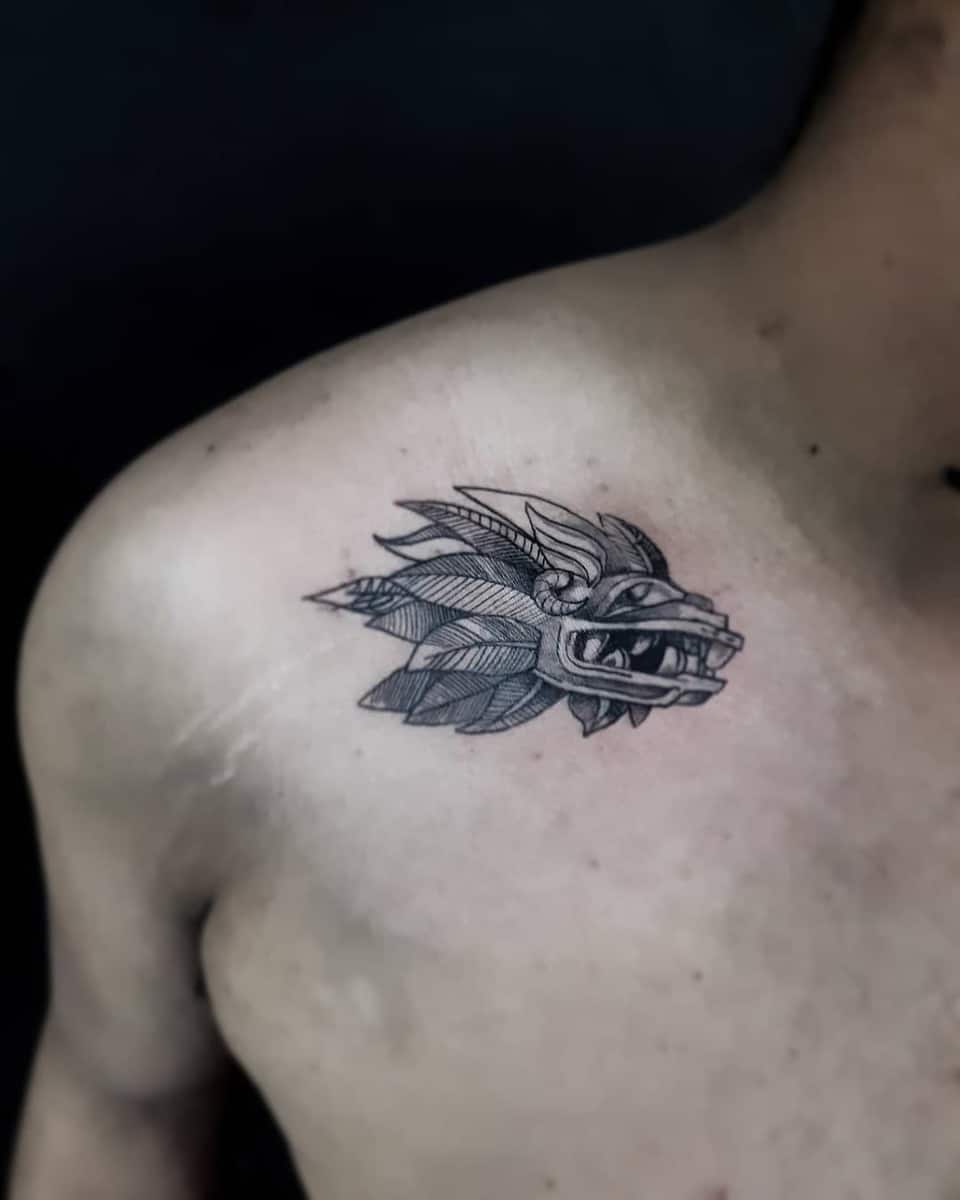 Tatuaje Pequeño De Quetzalcóatl -eltecate46