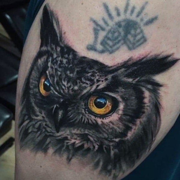 Small Realistic Owl Tattoos enricocampi
