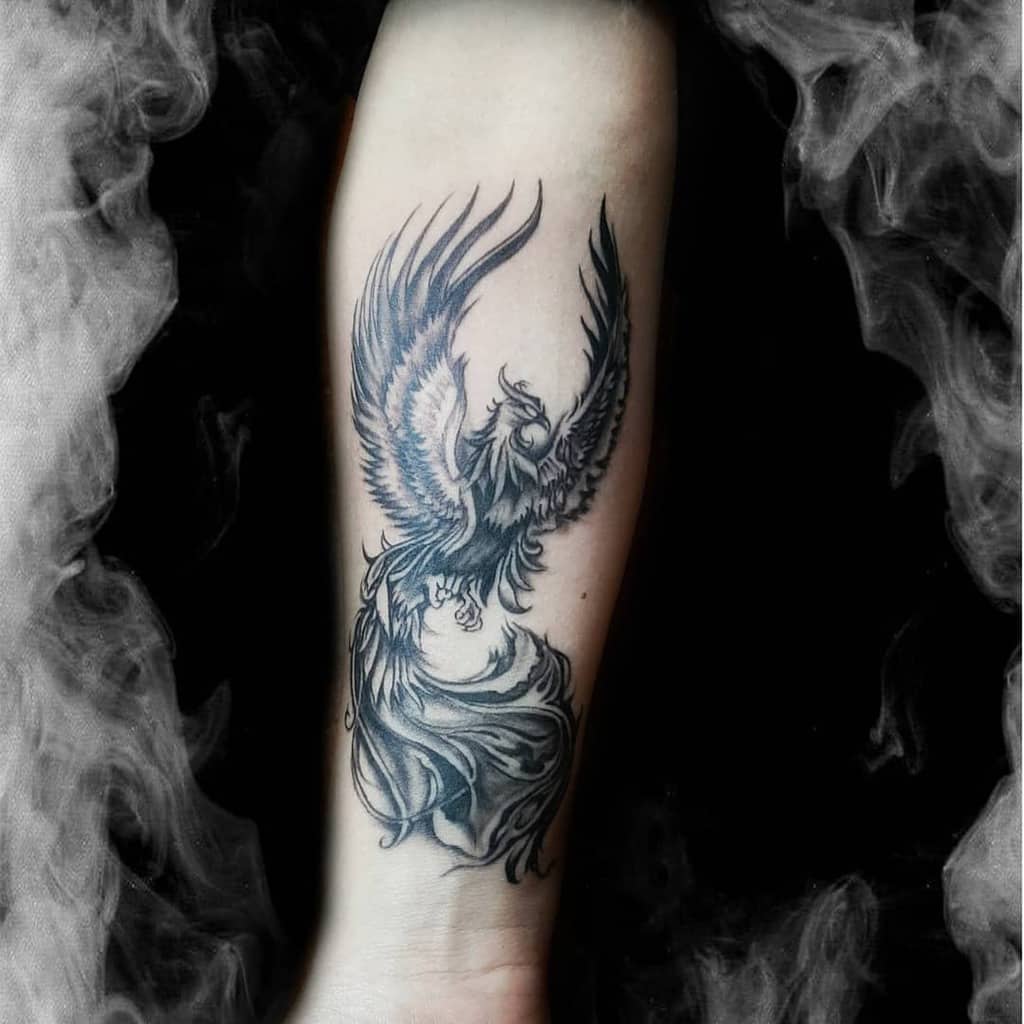 Small Realistic Phoenix Tattoos luisftattoo