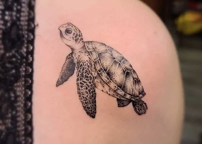 Share more than 71 green sea turtle tattoo best