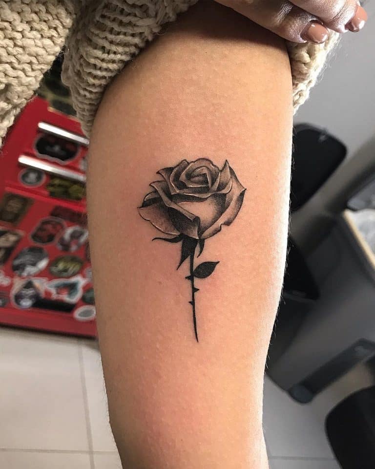 Small and Simple Rose Tattoo Ideas for Men and Women