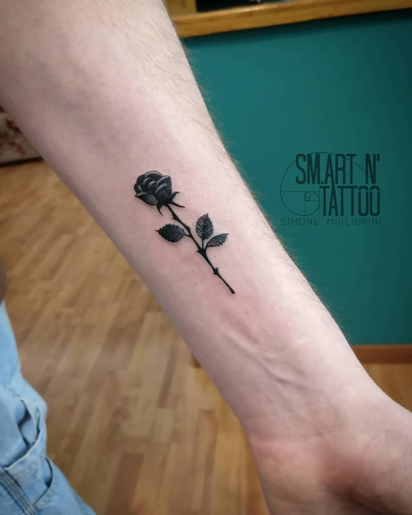 Small Rose Forearm Tattoos 1 Sm.artntattoo