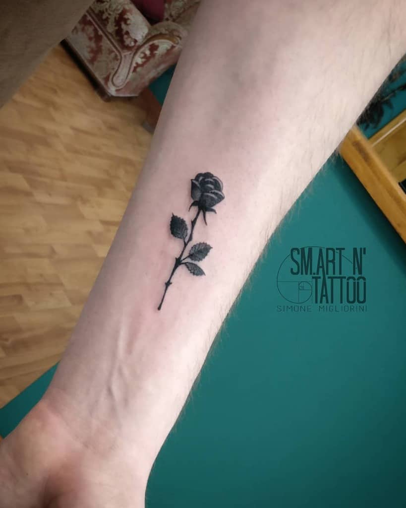Small Rose Forearm Tattoos 2 Sm.artntattoo
