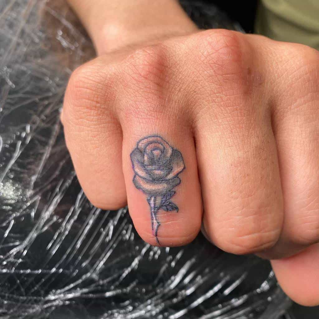 Small Rose Hand Finger Tattoos Dannys Tattoo Pdx