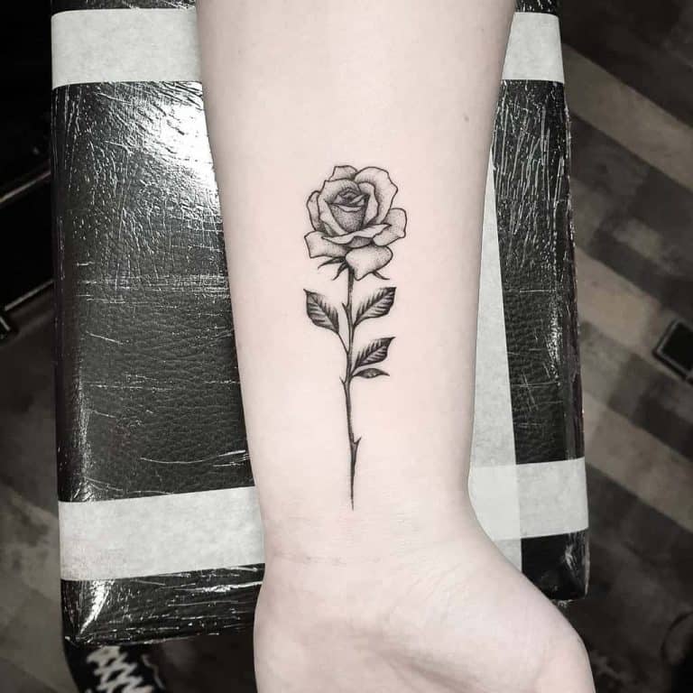 Rose Tattoo Ideas with Unique Floral Elements