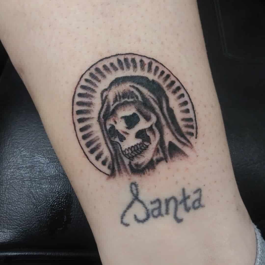 Small Santa Muerte Tattoo -starangyl