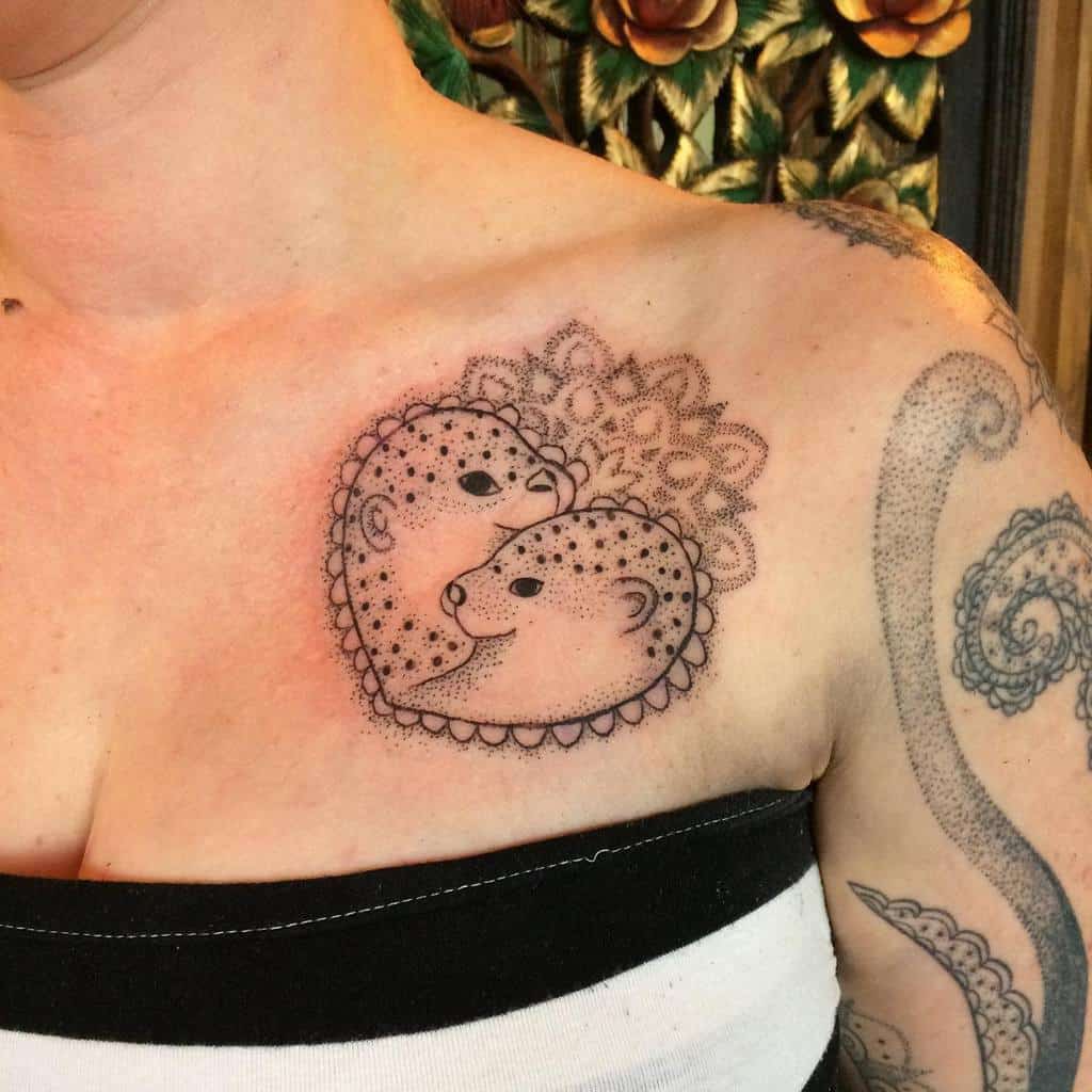 Small Simple Otter Tattoo Hurricanegreen