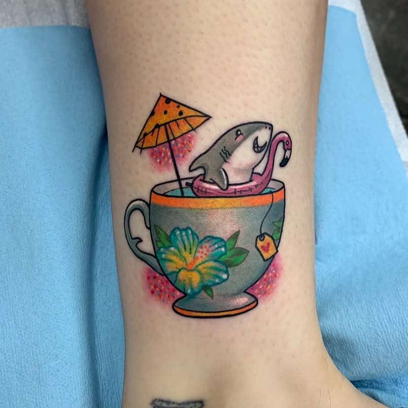 Small Simple Teacup Tattoo Iamhuka