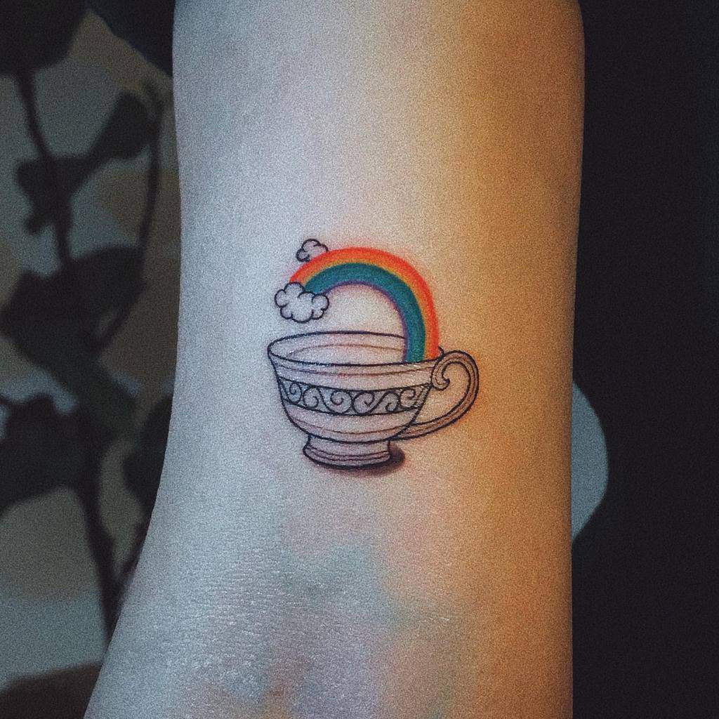 Small Simple Teacup Tattoo Laukwanyam