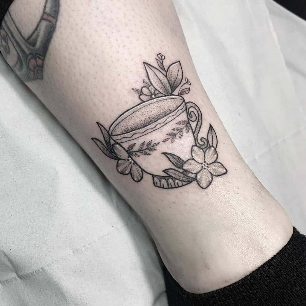 Small Simple Teacup Tattoo Tattoos.by.hayleigh