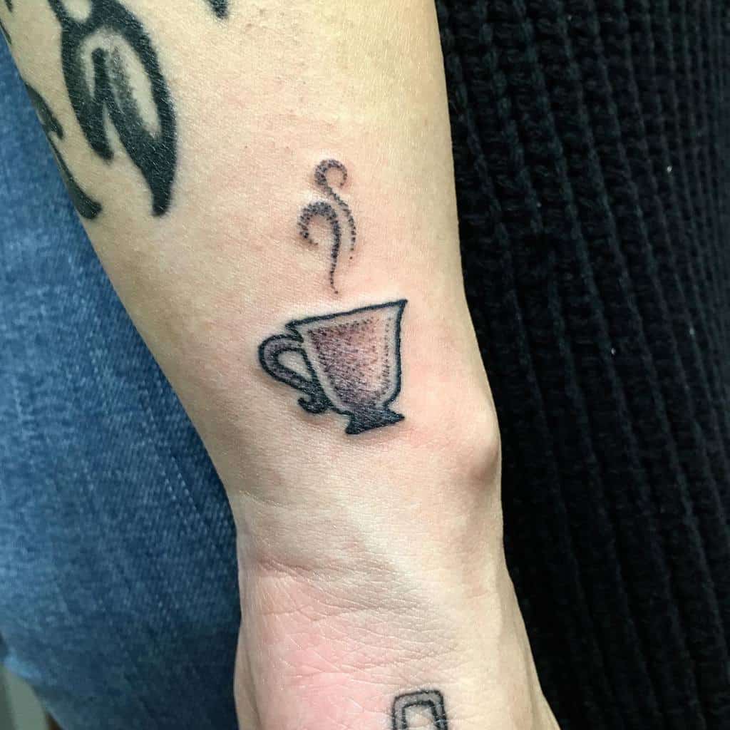 Small Simple Teacup Tattoo Winstonartwork