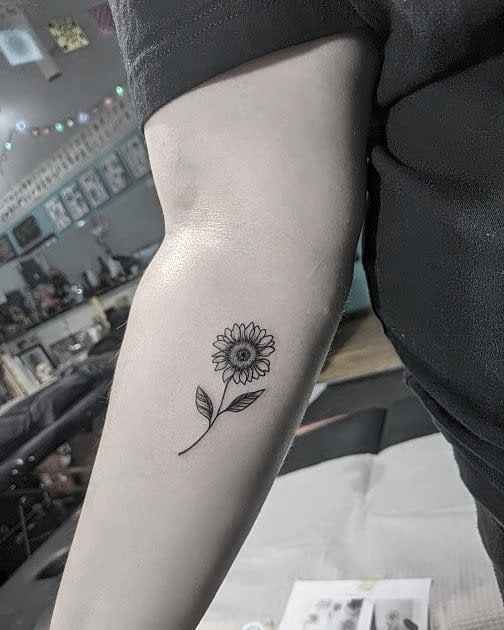 Sunflower Temporary Tattoo - Etsy