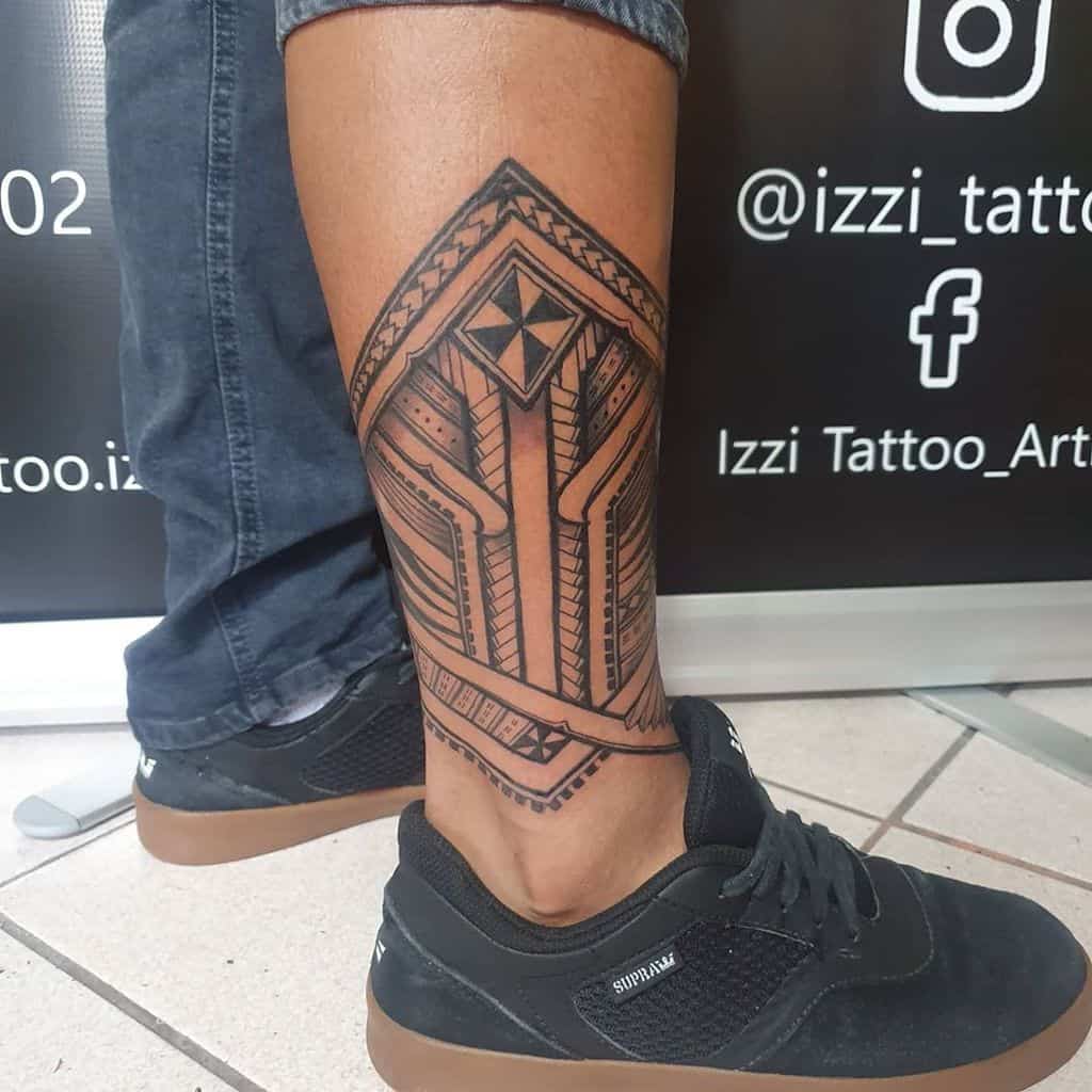 Small Tribal Ankle Tattoos izzi_tattoo_gt