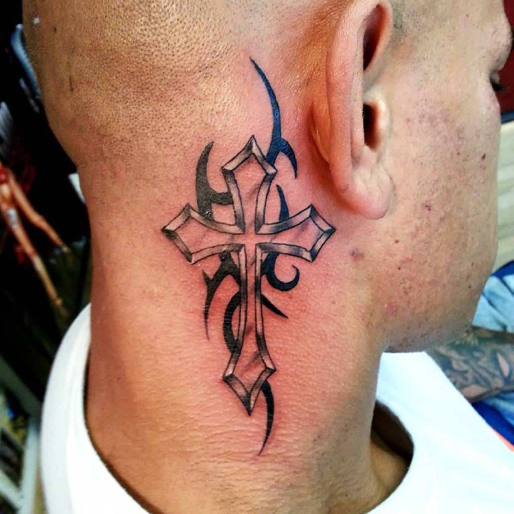Small Tribal Cross Tattoo gallery55tattoos_rotorua