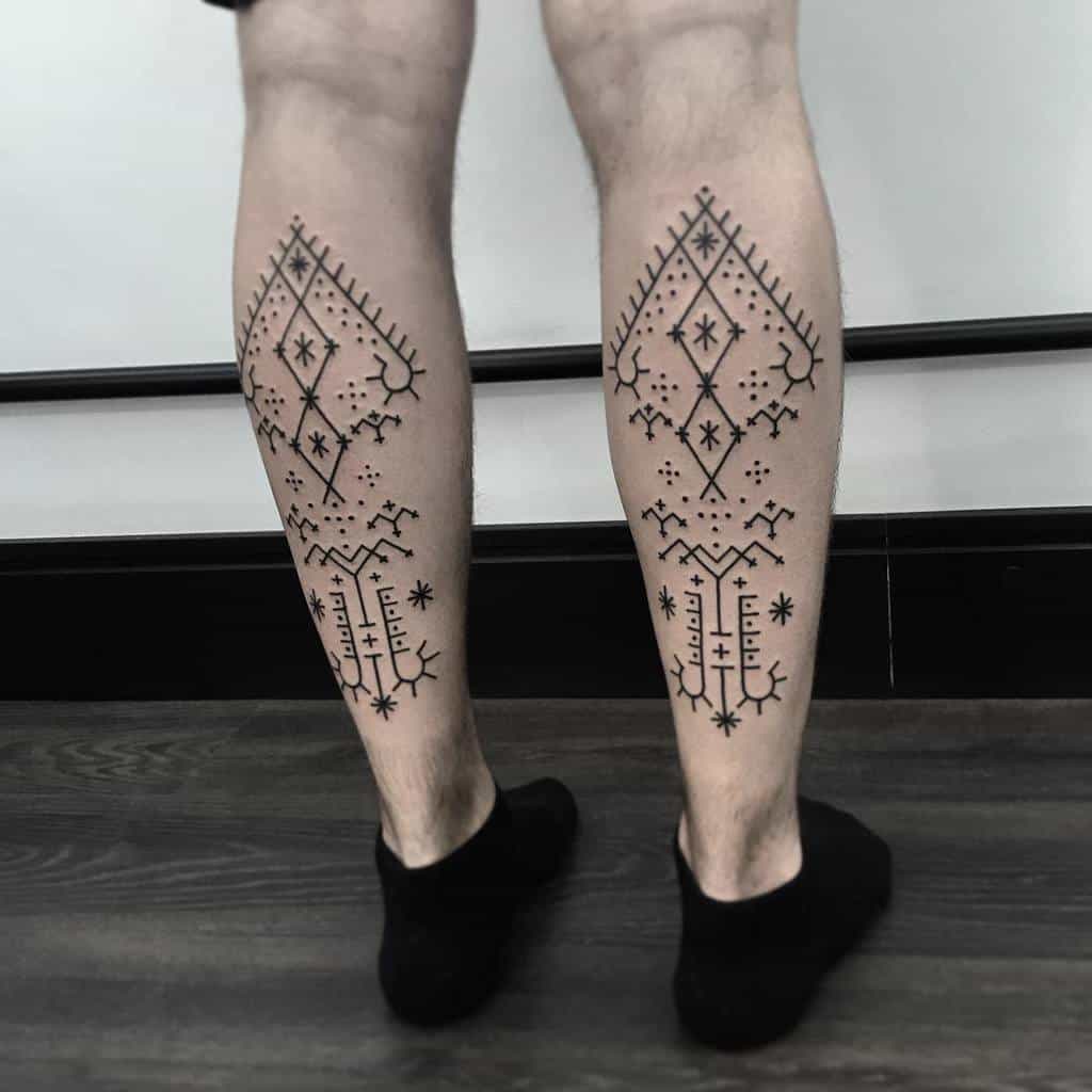 Small Tribal Leg Tattoos 2 thejuca