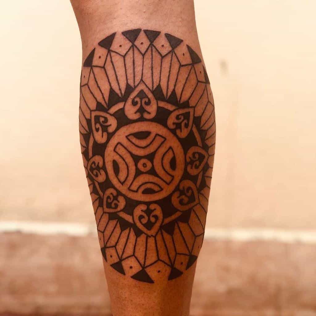 Small Tribal Leg Tattoos abhishekchaurasia_plur