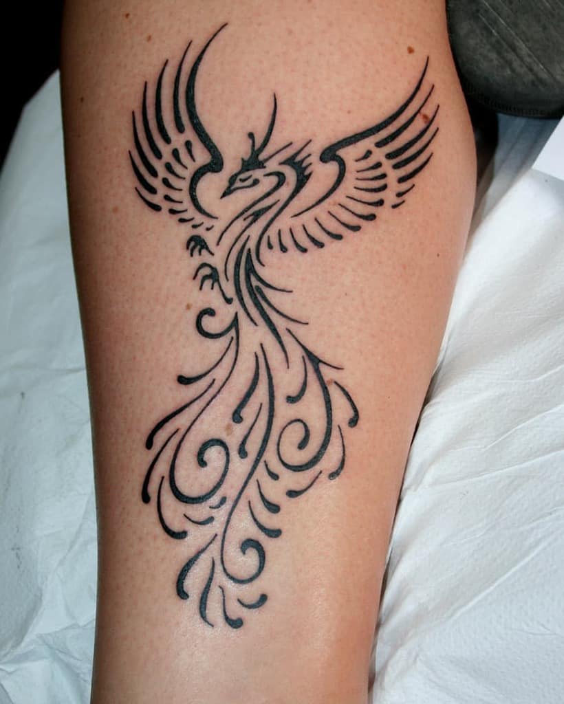 Small Tribal Phoenix Tattoos edge_tattoo_studio