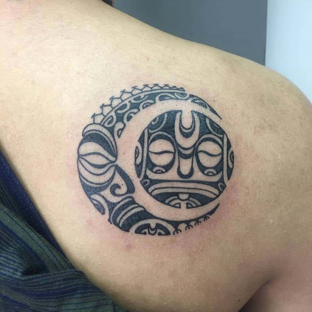 Small Tribal Shoulder Tattoos eddieborneoink