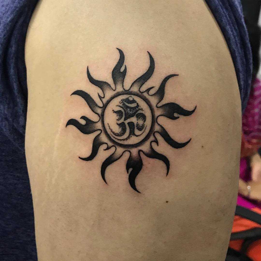 Small Tribal Sun Tattoos oxtattooz