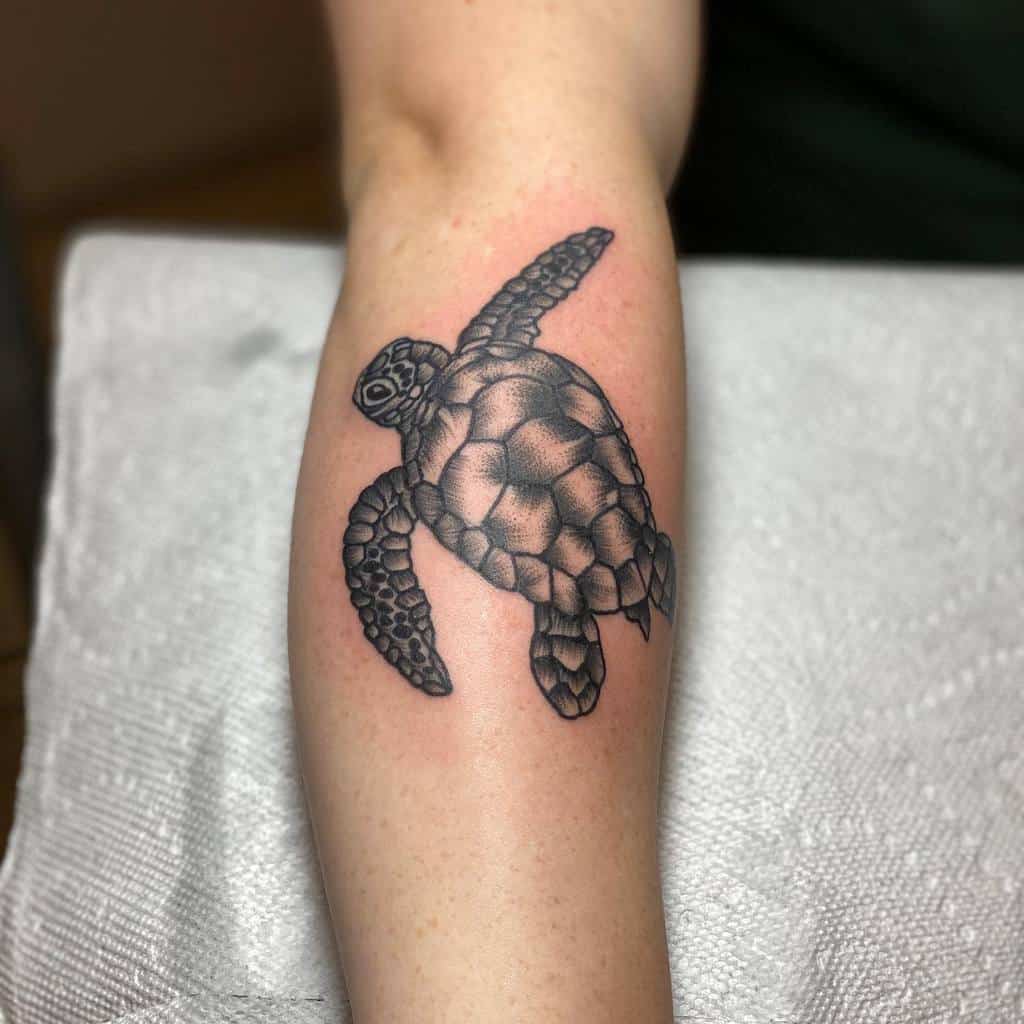 Small Turtle Forearm Tattoos alec_tattoos