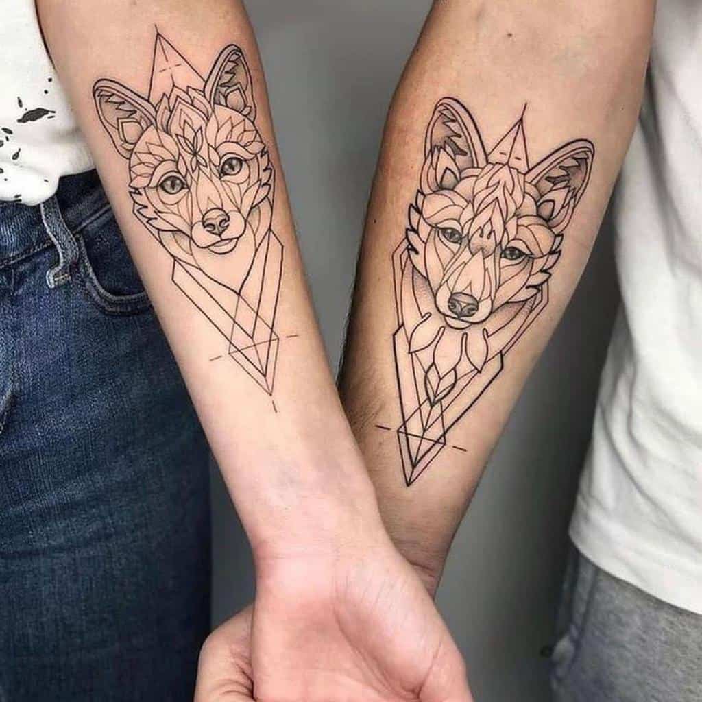 Small Wolf Forearm Tattoo soda.ink