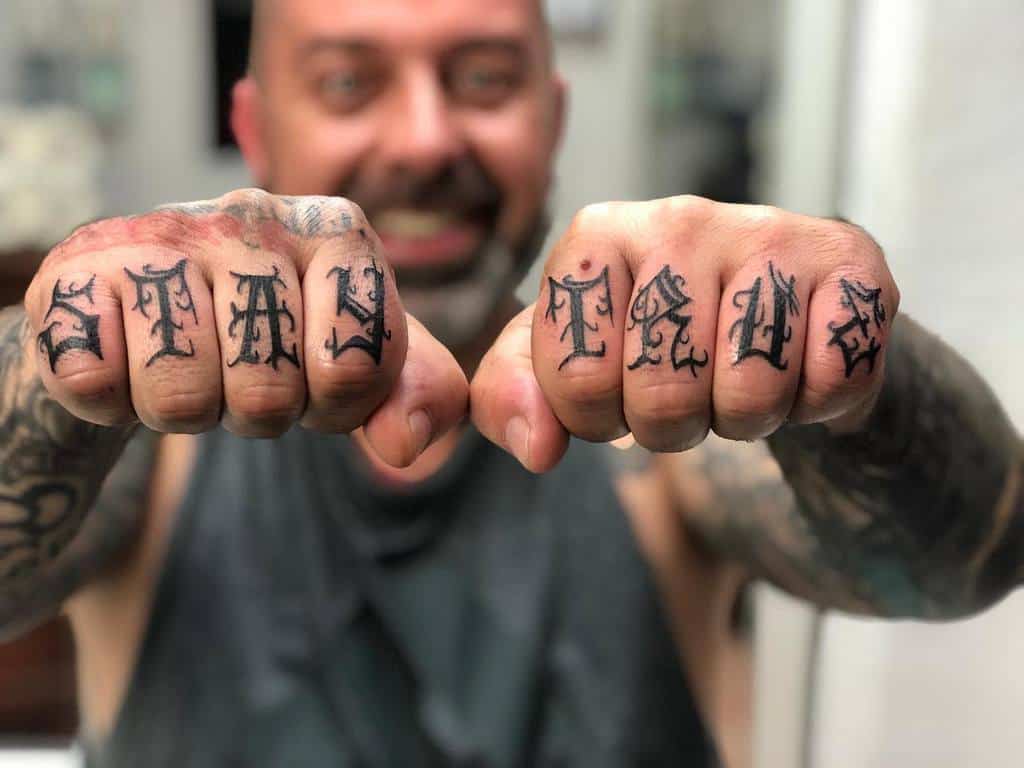 Small Word Finger Tattoos bird_ink