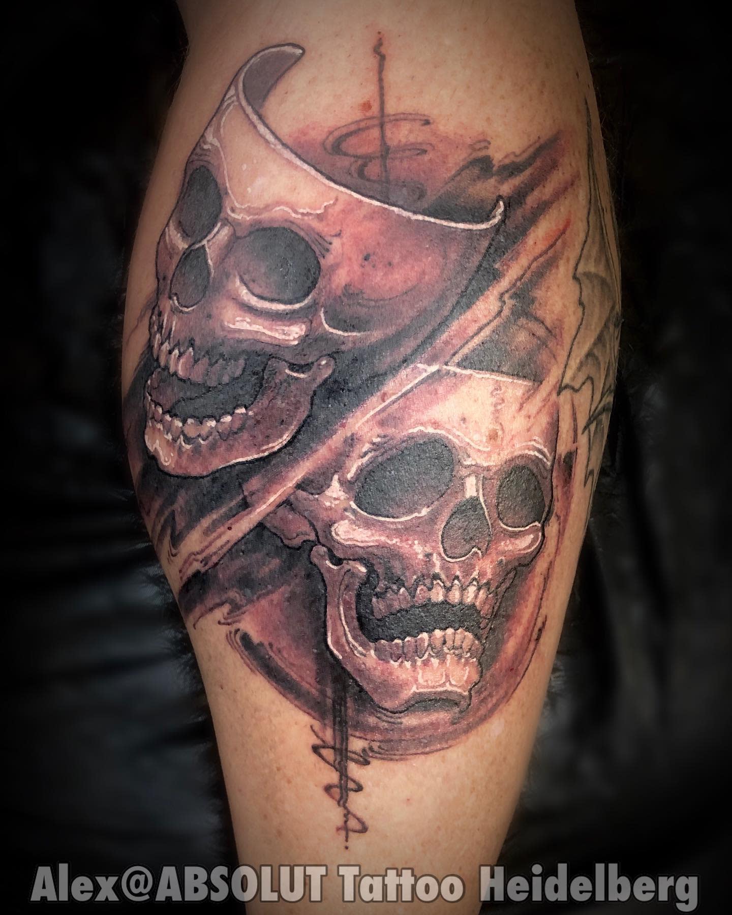 Skull Smile Now Cry Later Tattoo -absolut.tattoo.heidelberg