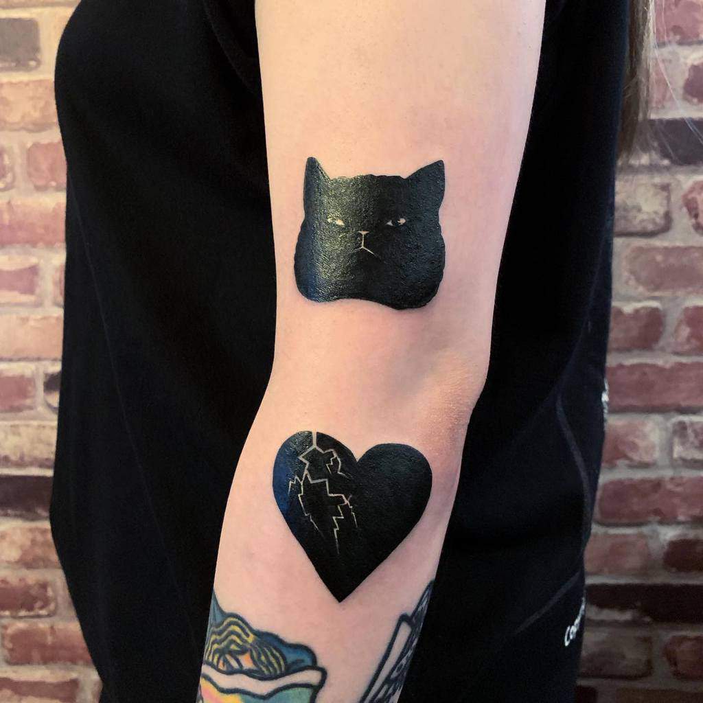 Solid Black Heart Tattoo Imperfect Tattoo