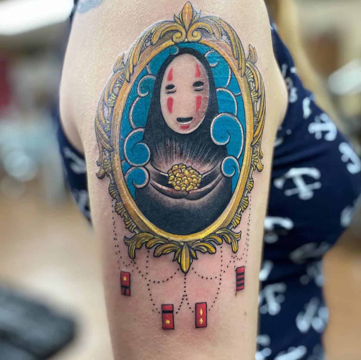 Tatuaje De El Viaje De Chihiro De Studio Ghibli -denzellextattoo