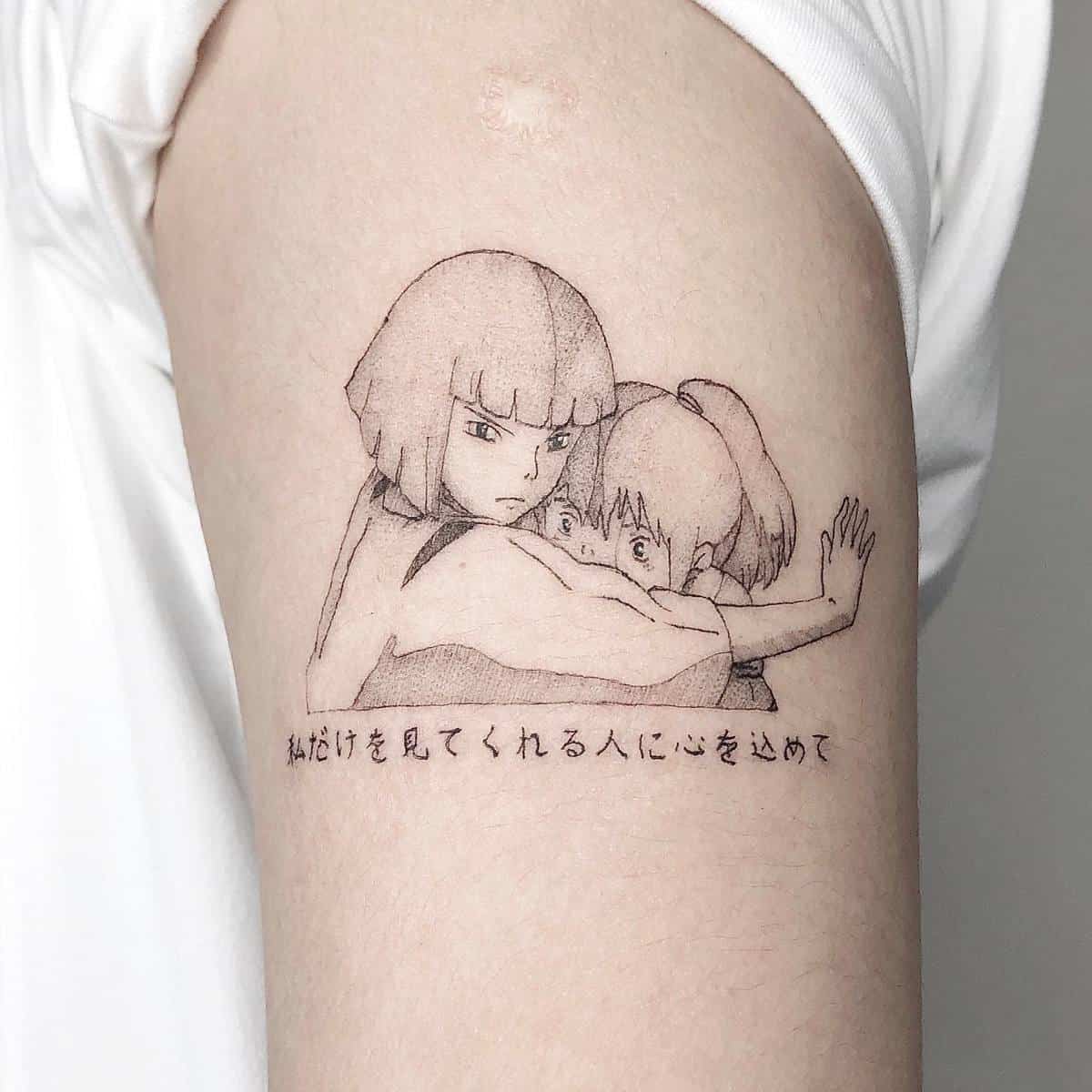 Tatuaje De El Viaje De Chihiro De Studio Ghibli -ian_tattooer