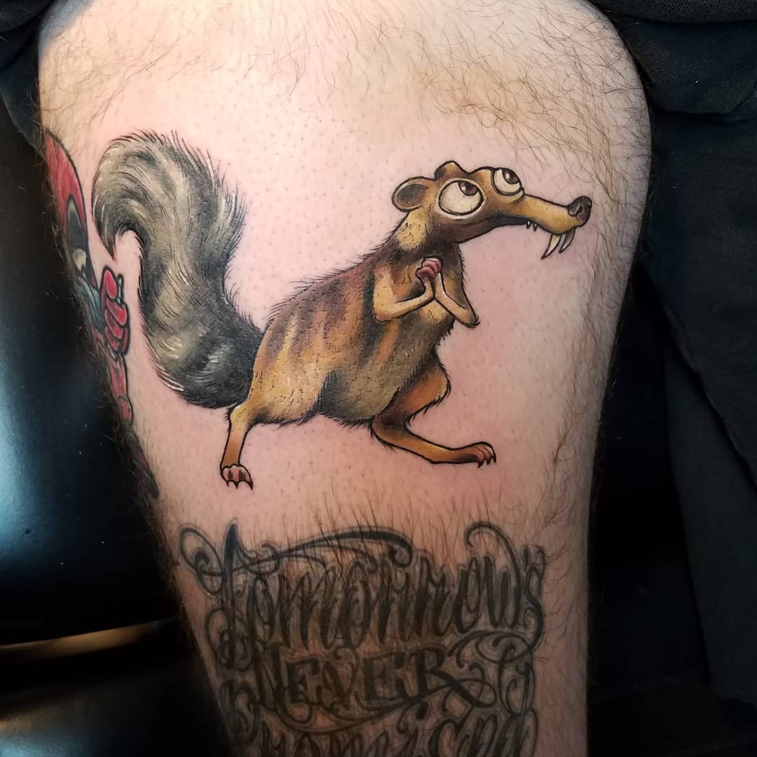 This tattoo of Scrat from Ice Age that someone from rtrees posted  rATBGE
